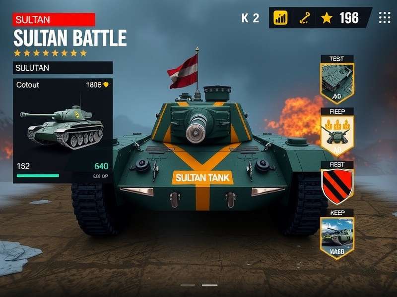 Sultan Tank Siege tank customization interface